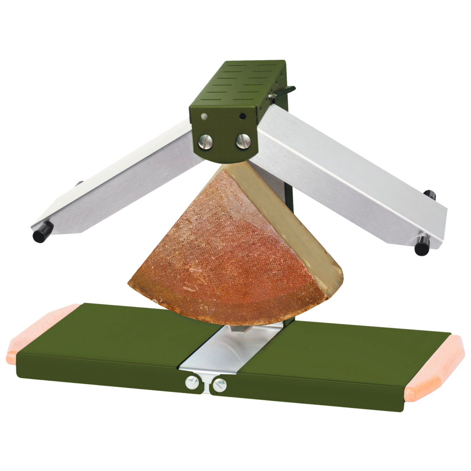 Appareil à raclette - Brézière® Bron Coucke 230V 850W - Olive - Poignées bois