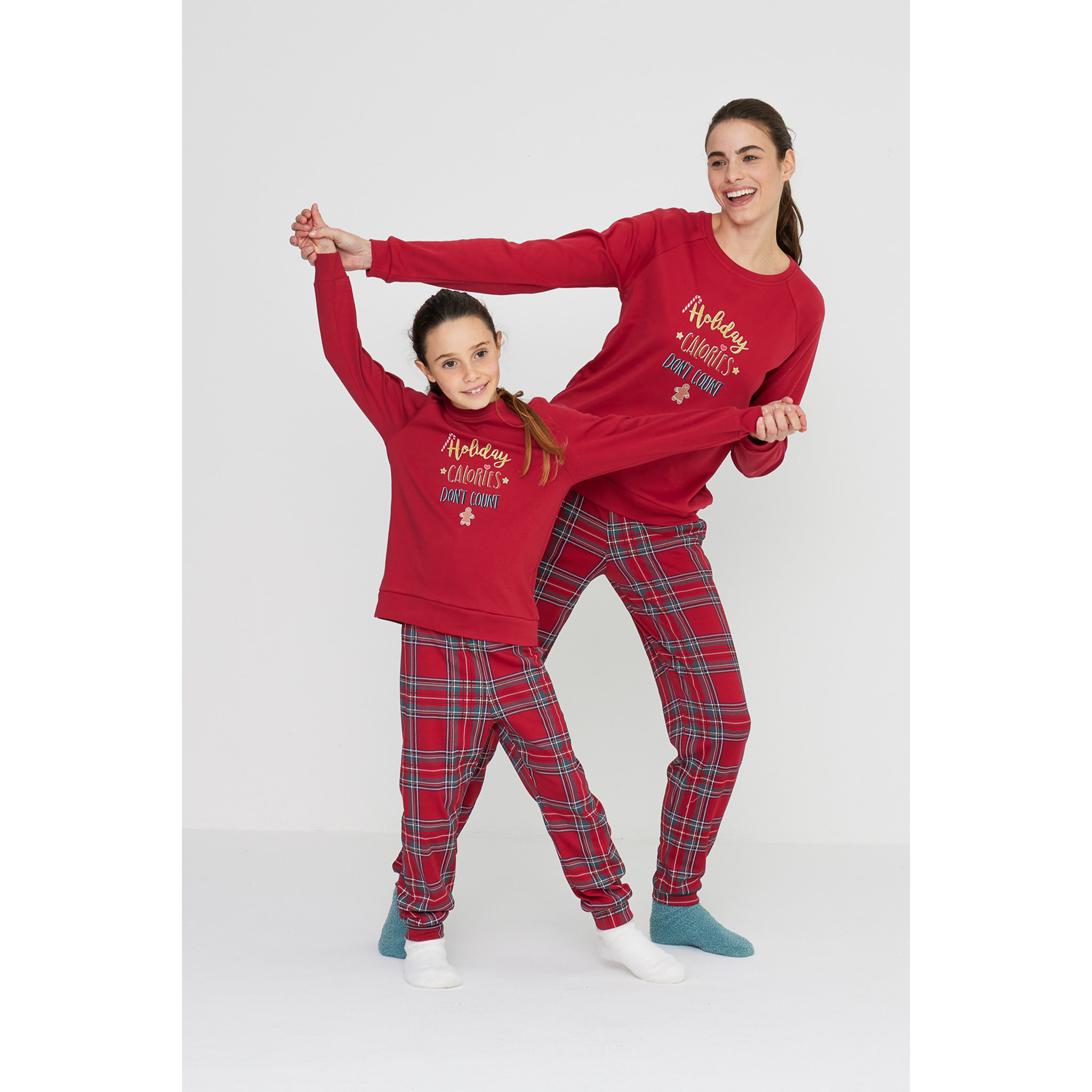 Pigiama donna winter holiday in caldo cotone girocollo Noidinotte