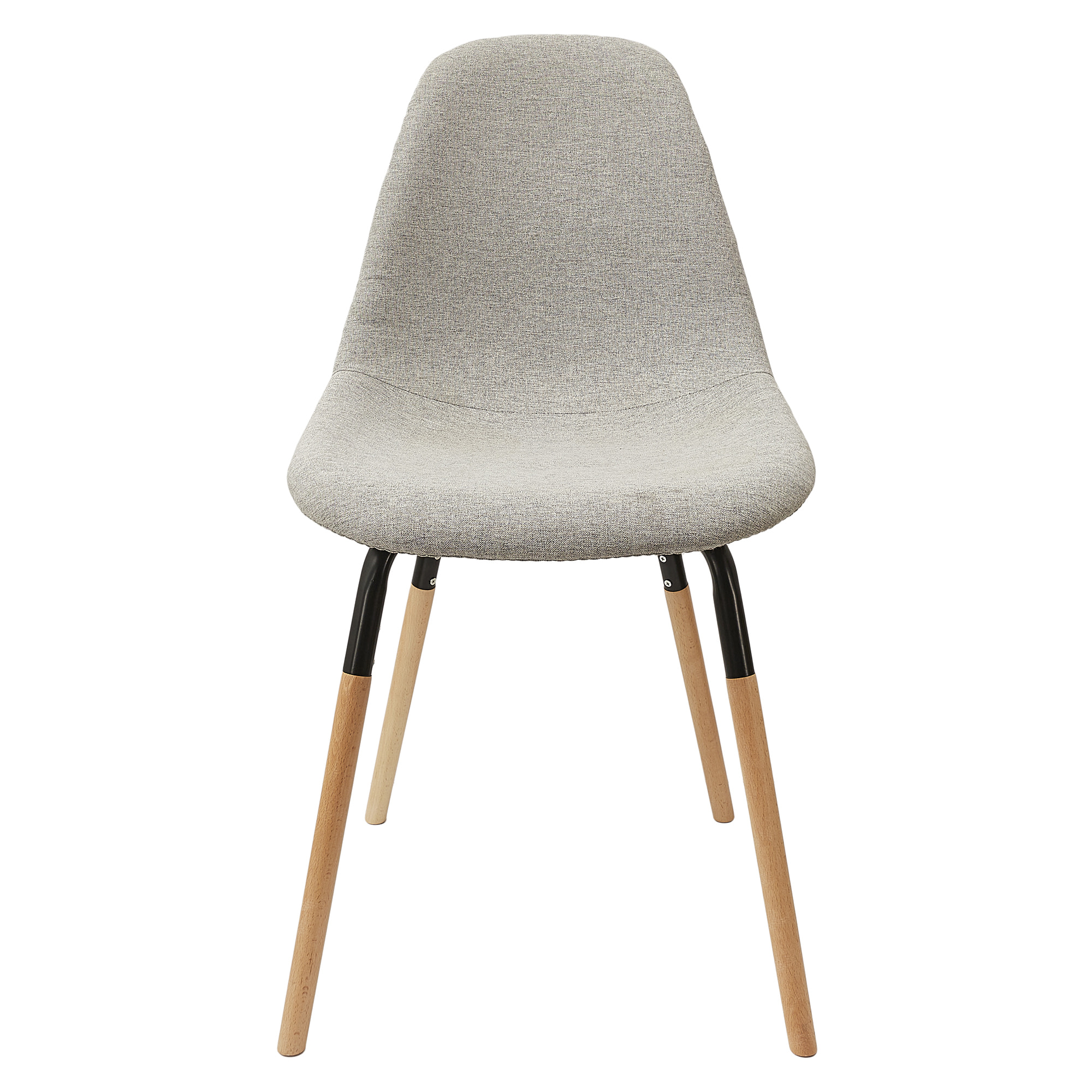 Chaise Scandinave Tissu Gris Clair Phenix