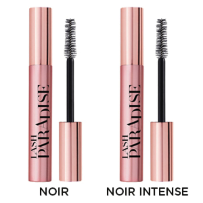 L'Oréal Paris Lot de 2 Mascaras Lash Paradise Noir + Noir Intense