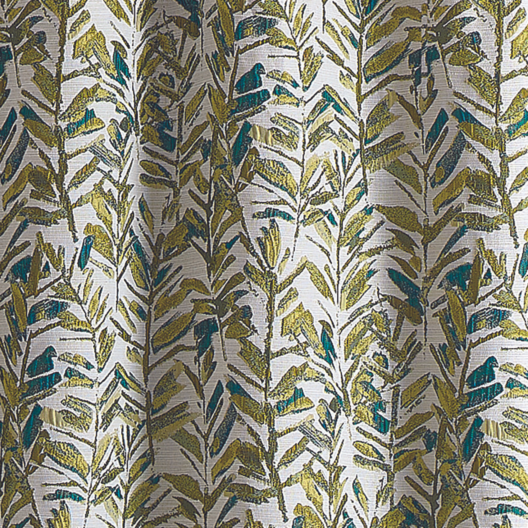 Tissu aux feuilles d'olivier - Vert Olive
