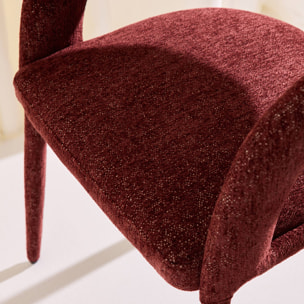 Fauteuil contemporain tissu (lot de 2) ALESSIA