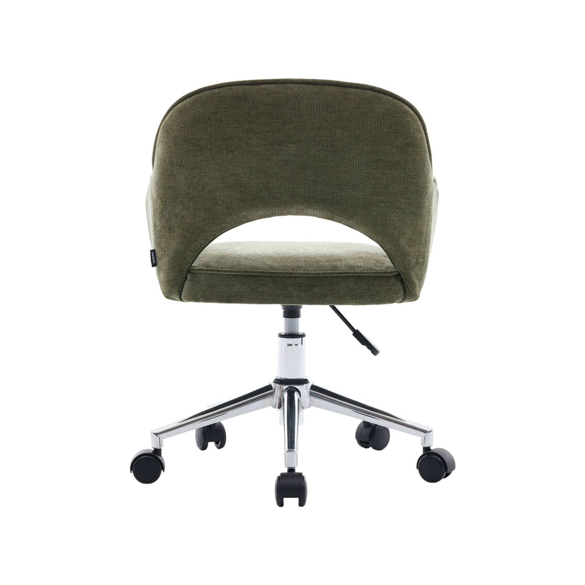 Chaise de bureau enfant à roulettes ajustable tissu chenille JIM KID