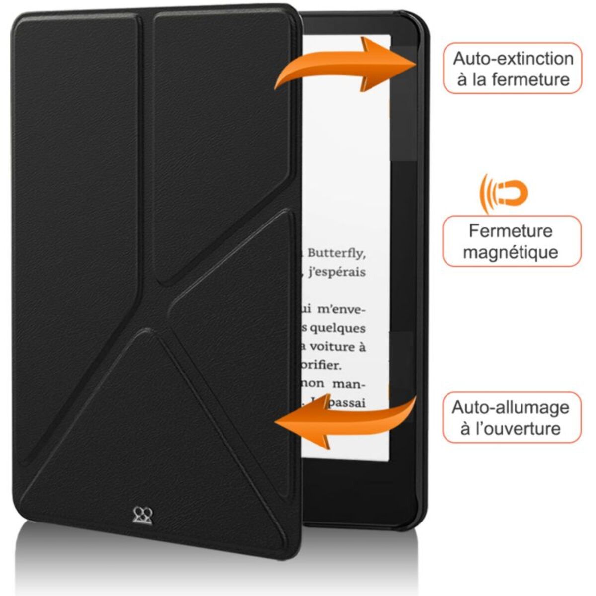 Etui IBROZ Origami Kindle Paperwhite - 2024 noir