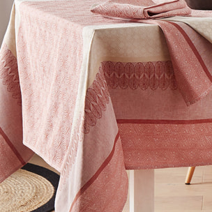 Nappe enduite Charleston - Orange corail