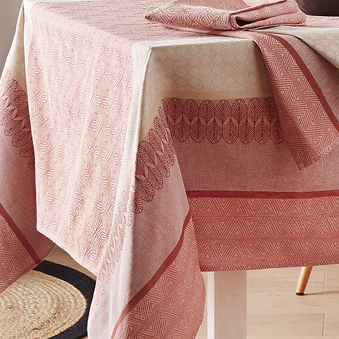 Nappe enduite Charleston - Orange corail