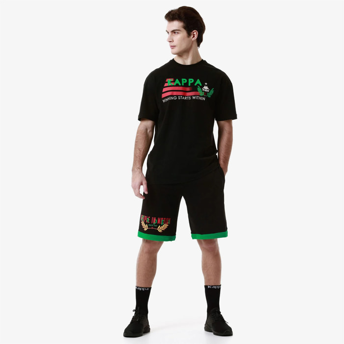 Kappa - T-Shirts & Top Uomo Nero - AUTHENTIC HERITAGE LORENCE