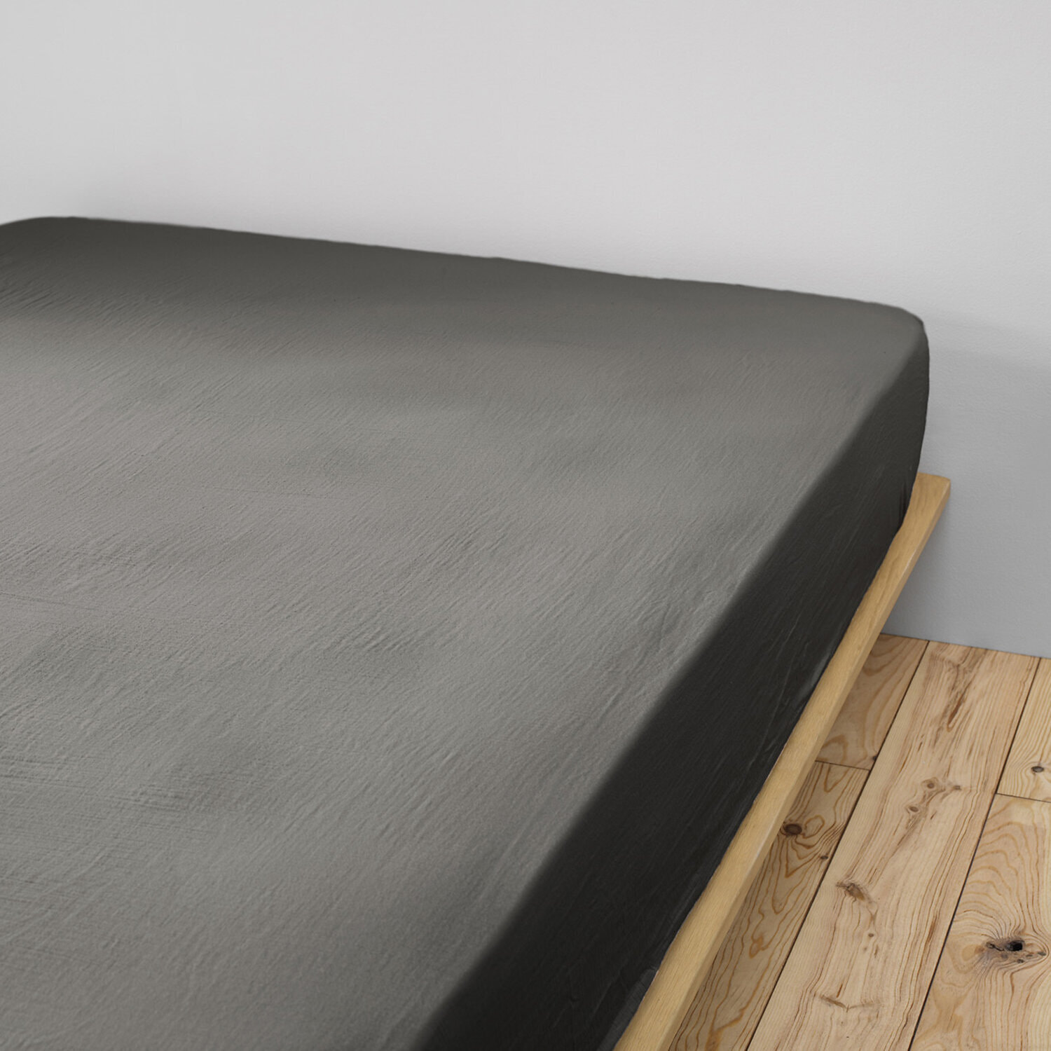 Drap housse - bonnet:30cm - 100% gaze de coton granit