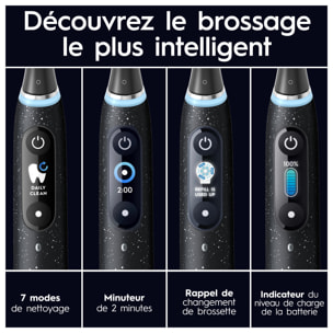 Oral-B iO 10 - Avec Etui de Voyage Chargeur - Noire - Brosse À Dents Électrique