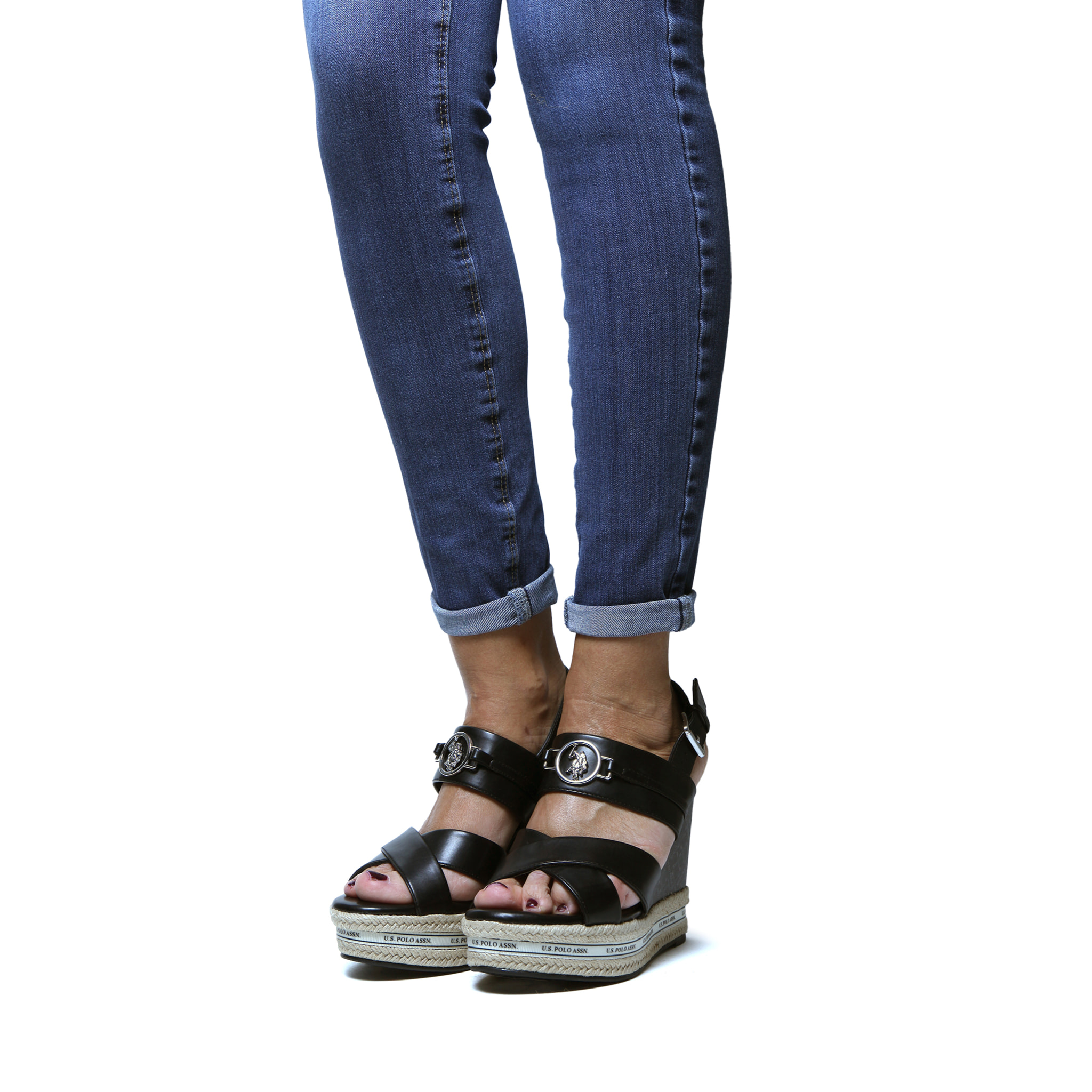 U.S. Polo Assn. - Sandali AYLIN016W-4Y1 in sintetico per donna