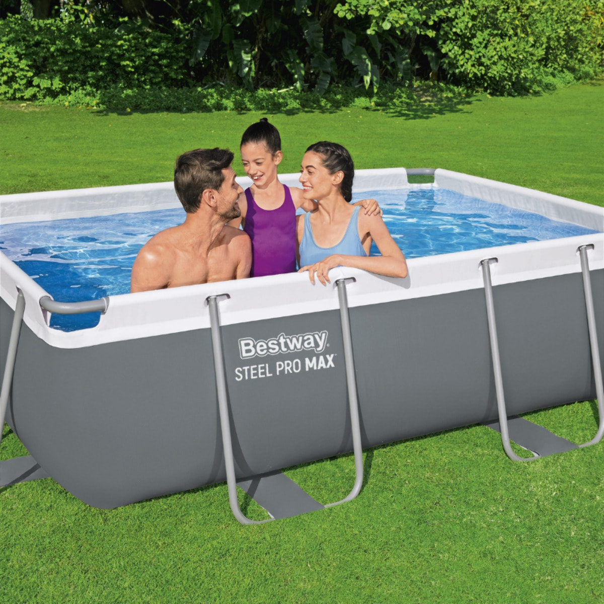 Bestway Piscine hors sol - Rectangulaire - Steel Pro Max - 282 x 196 x 84 cm