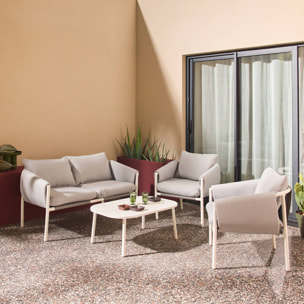 Salon de jardin acier 4 places KYO