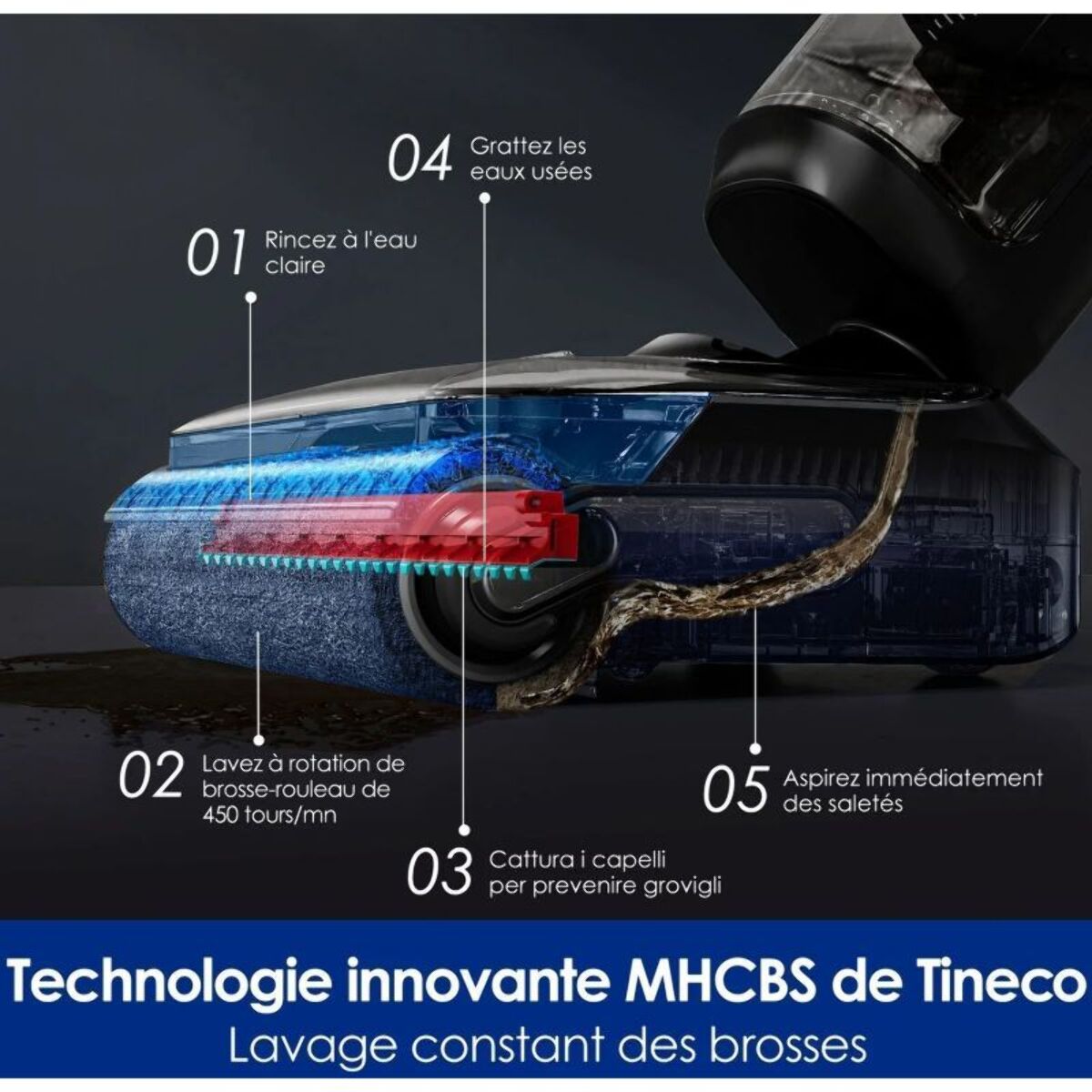 Aspirateur laveur TINECO Floor One S7 Stretch