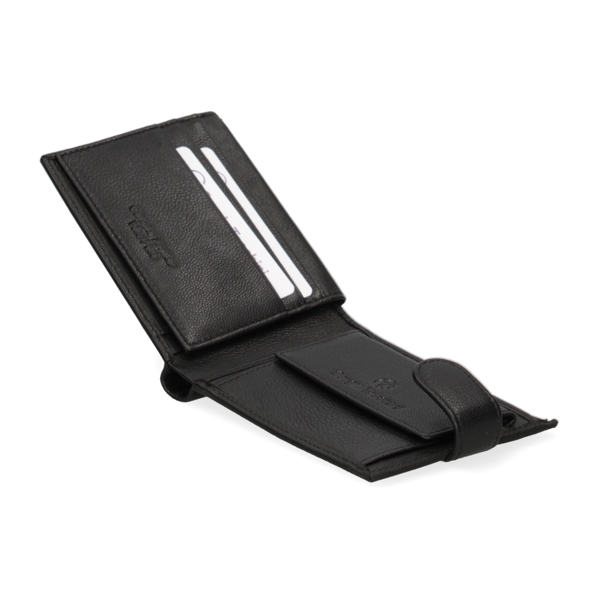 Portafoglio  da uomo In Vera pelle Made in Italy 12x9,5x2 cm