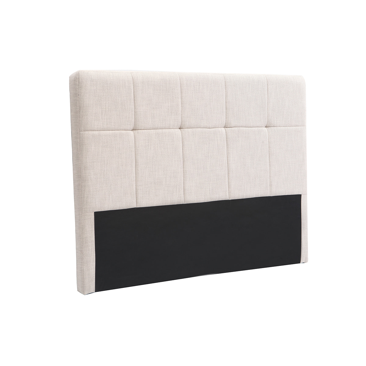 Tête de lit en tissu beige crème L160 cm CLOVIS