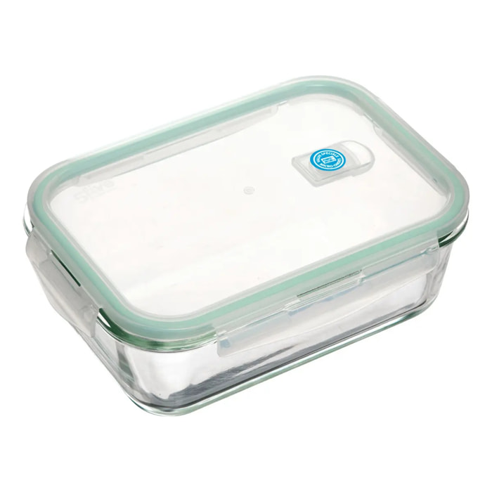 Boite "Clipeat" carré / rectangulaire grand modèle en verre