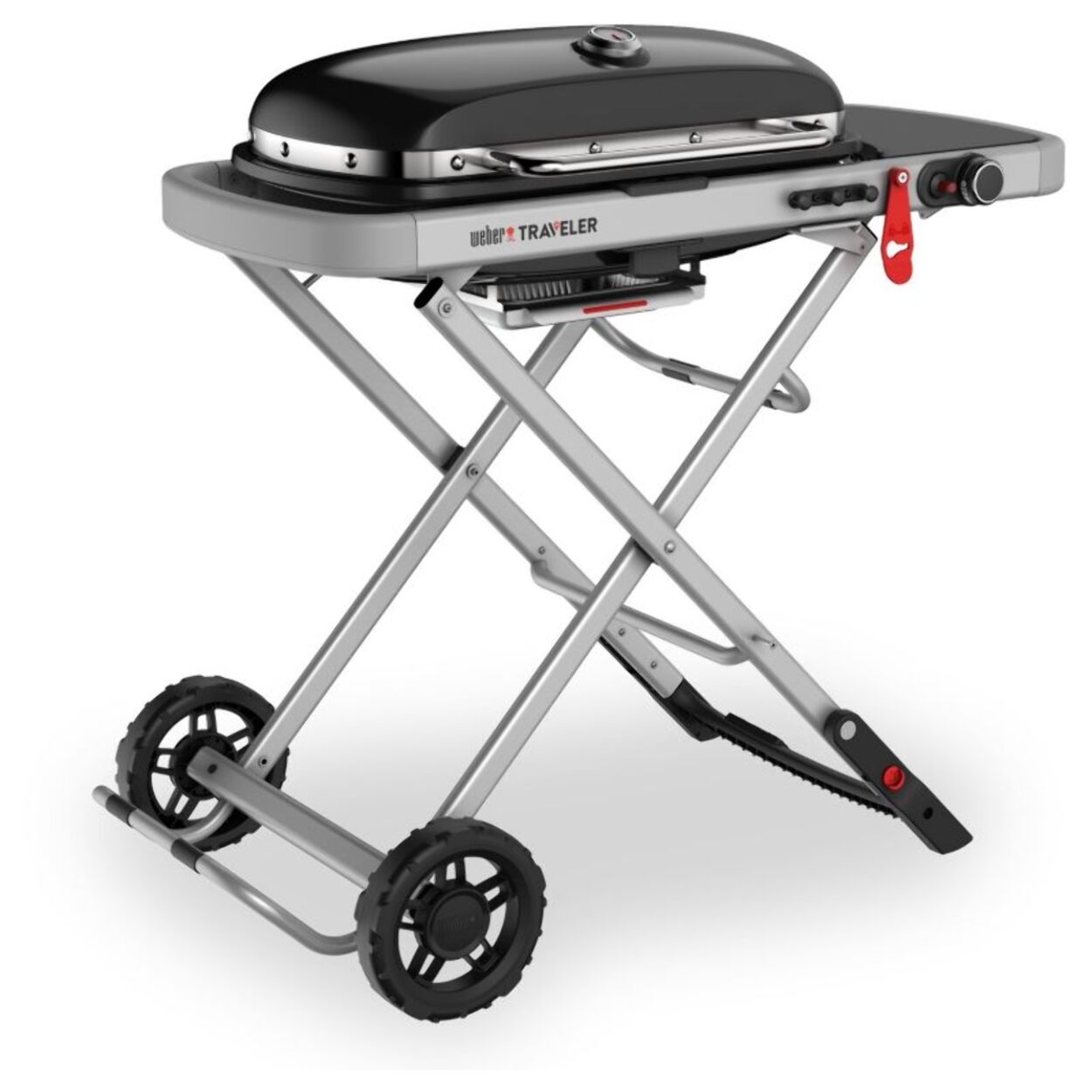 Barbecue gaz WEBER Traveler Black sur chariot, 63.5x34.3 cmcm