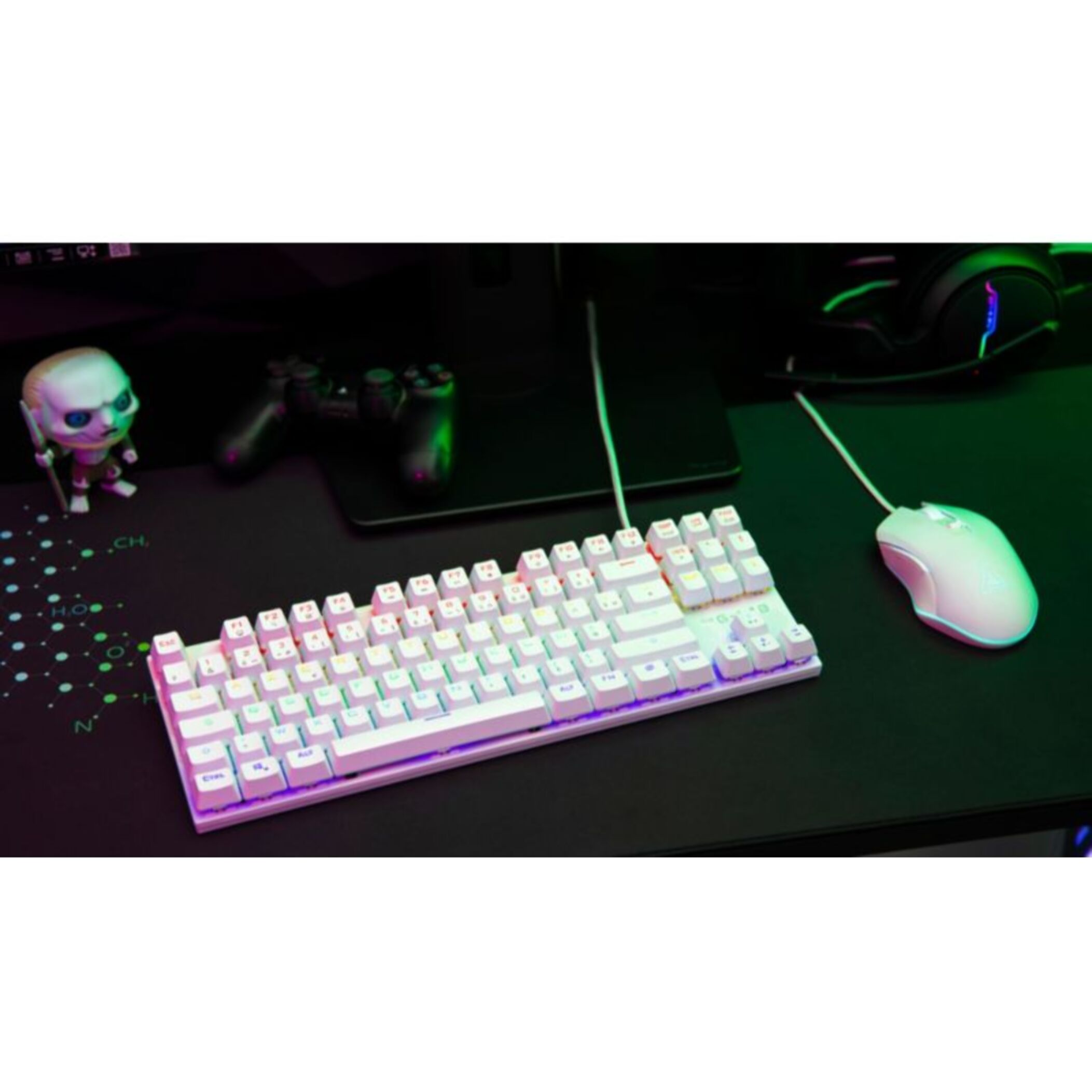 Pack clavier et souris gamer THE G-LAB COMBO MERCURY/W FR 2 EN 1