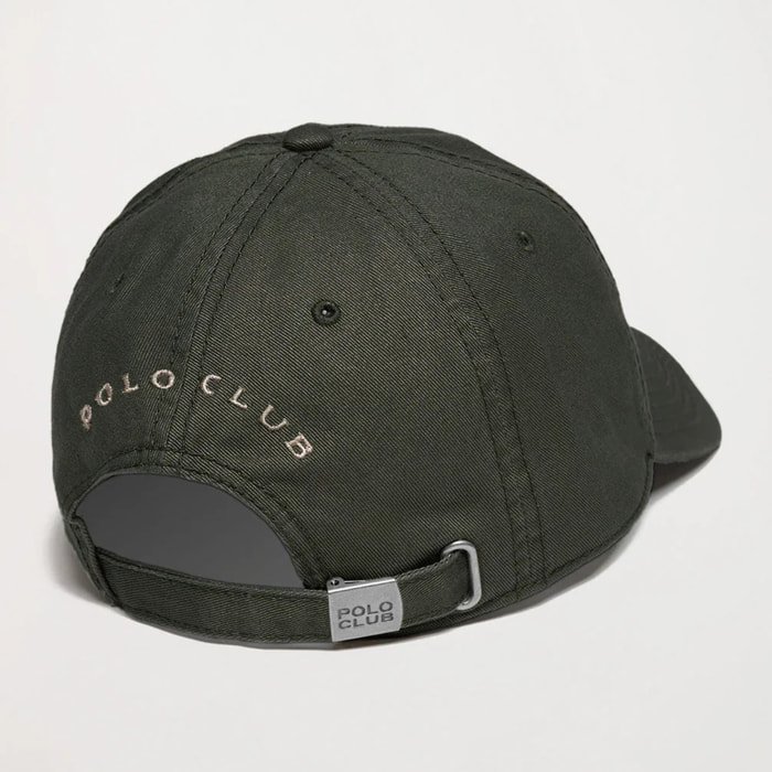 Cappellino verde oliva con logo ricamato Rigby Go