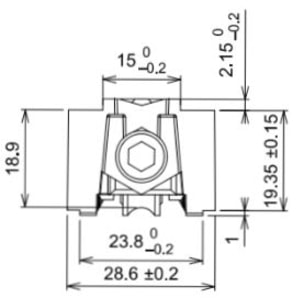 Chariot à galet inox simple réglable douille aiguille SRDA 80 Kg 4584 LA CROISEE DS - DS4584