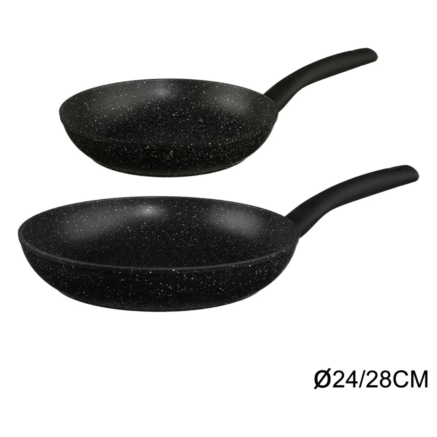 2 poêles aluminium "Caractère" 24/28cm