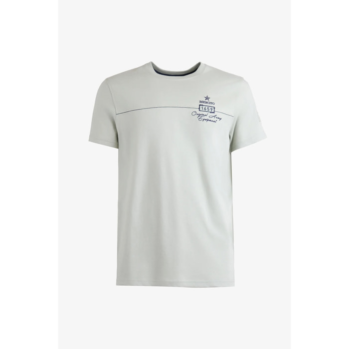 T-shirt Esercito verde in cotone uomo