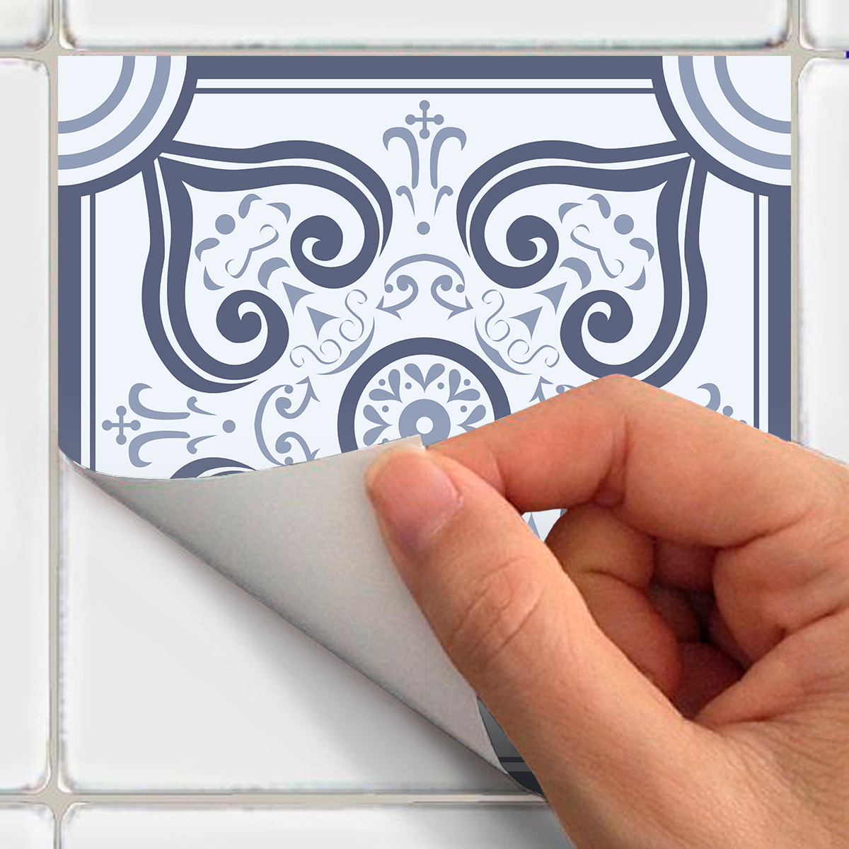Stickers muraux - Sticker Mural Carrelage adhésif Cuisine Salle de Bain - 60 STICKERS CARRELAGES AZULEJOS DRACIANA