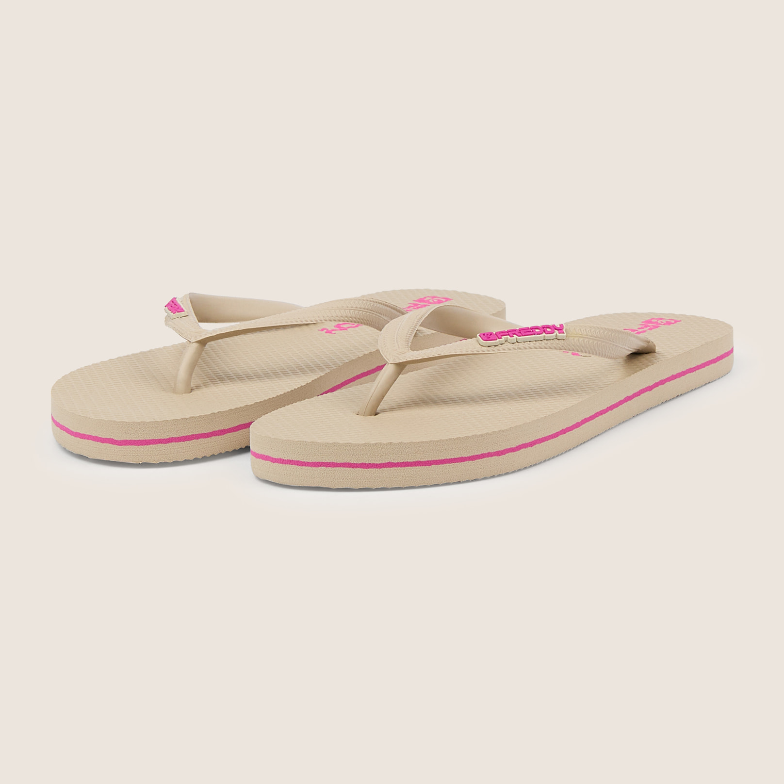 Infradito flip-flop donna con riga a contrasto e loghi