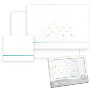 Triptico Coche Estrella Luna Multicolor Bco/Verde