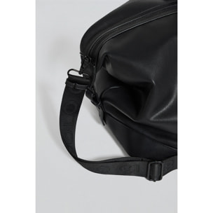 Borsa nera Kent con cerniera e dettagli Polo Club