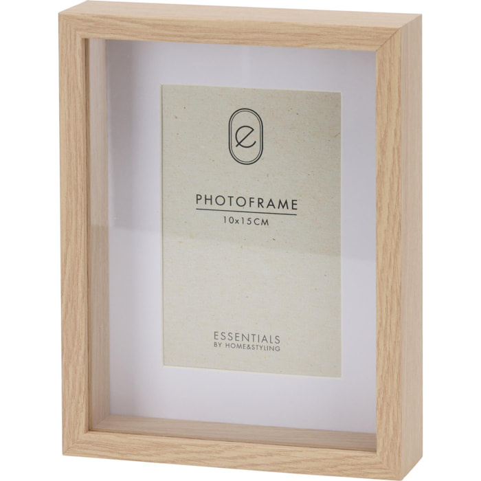 Marco de fotos con marco de madera 17x4,5x22cm para fotos de 10x15cm