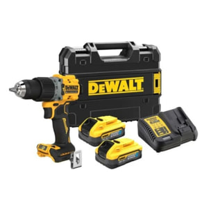 Perceuse à percussion DEWALT POWERSTACK - 2 Batteries 18V 5Ah - DCD805H2T-QW