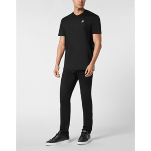 PHILIPP PLEIN T-Shirt V-Neck Ss SKULL