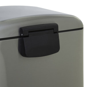 Papelera / cubo de basura / contenedor de residuos con pedal de metal 30l inoxidable
