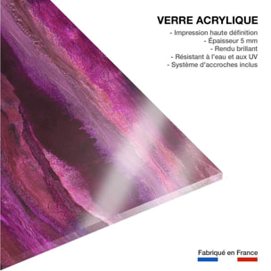 Tableau rose horizon Tableau plexiglas