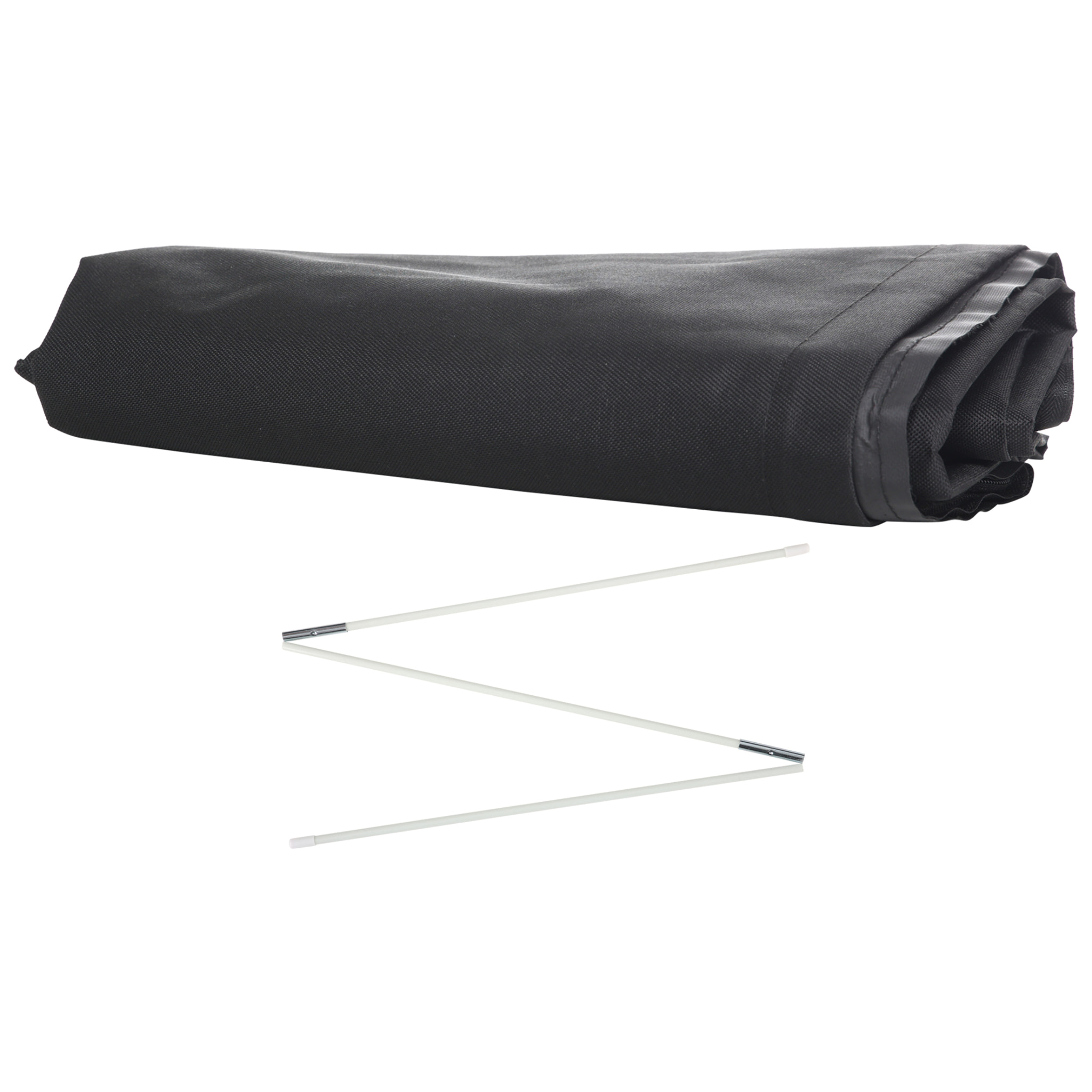 Funda para Sombrilla de Jardín Funda Protectora para Parasol Impermeable de Tela Oxford 300D con Cremallera y Varilla de Soporte Plegable 240x48/70 cm Negro