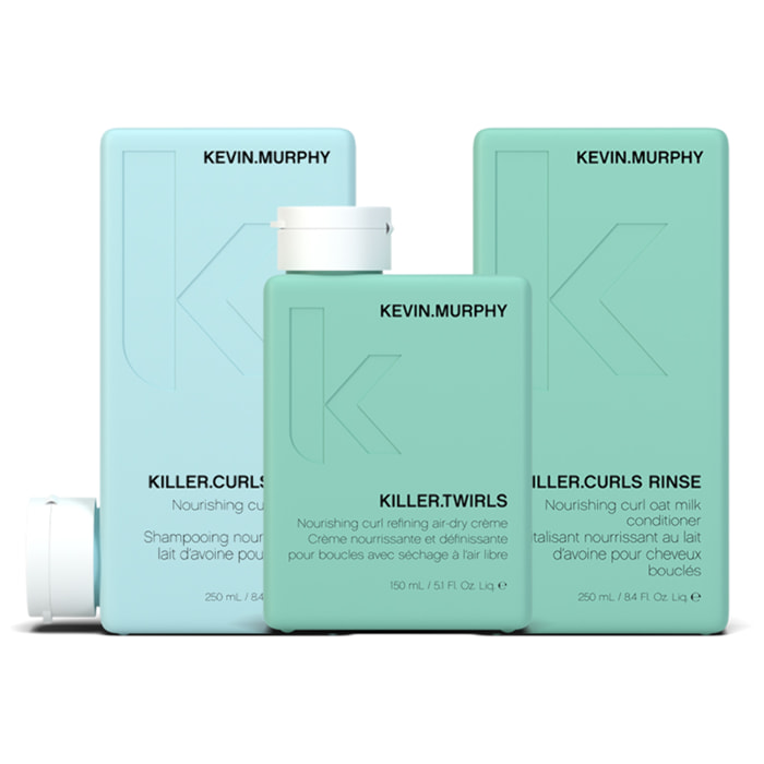 KEVIN MURPHY Kit Killer Curls Shampoo 250ml + Conditioner 250ml + Twirls Dry Crème 150ml