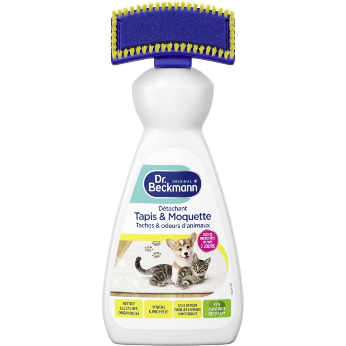 Détachant textile DR BECKMANN Anti-odeurs animaux tapis moquette brosse 500ml