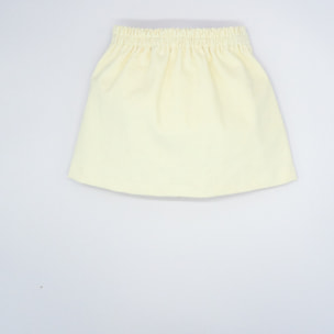 FALDA PANA BOLSILLO VOLANTE BLANCA