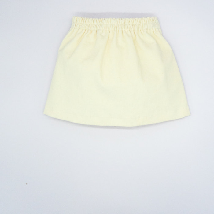 FALDA PANA BOLSILLO VOLANTE BLANCA