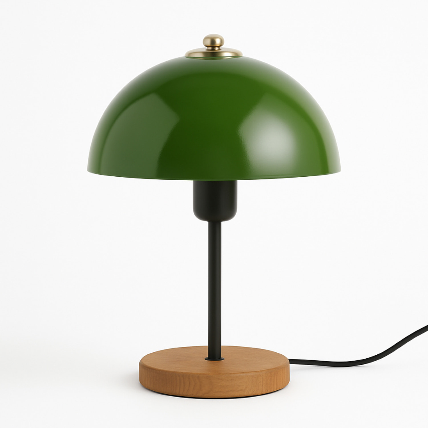 FOREST Lampe de table champignon vert 35cm