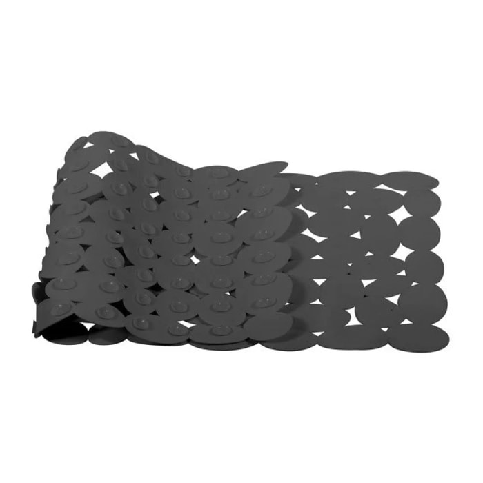 Tapis Fond de baignoire PVC MARATHON 73x36cm Gris Foncé Spirella
