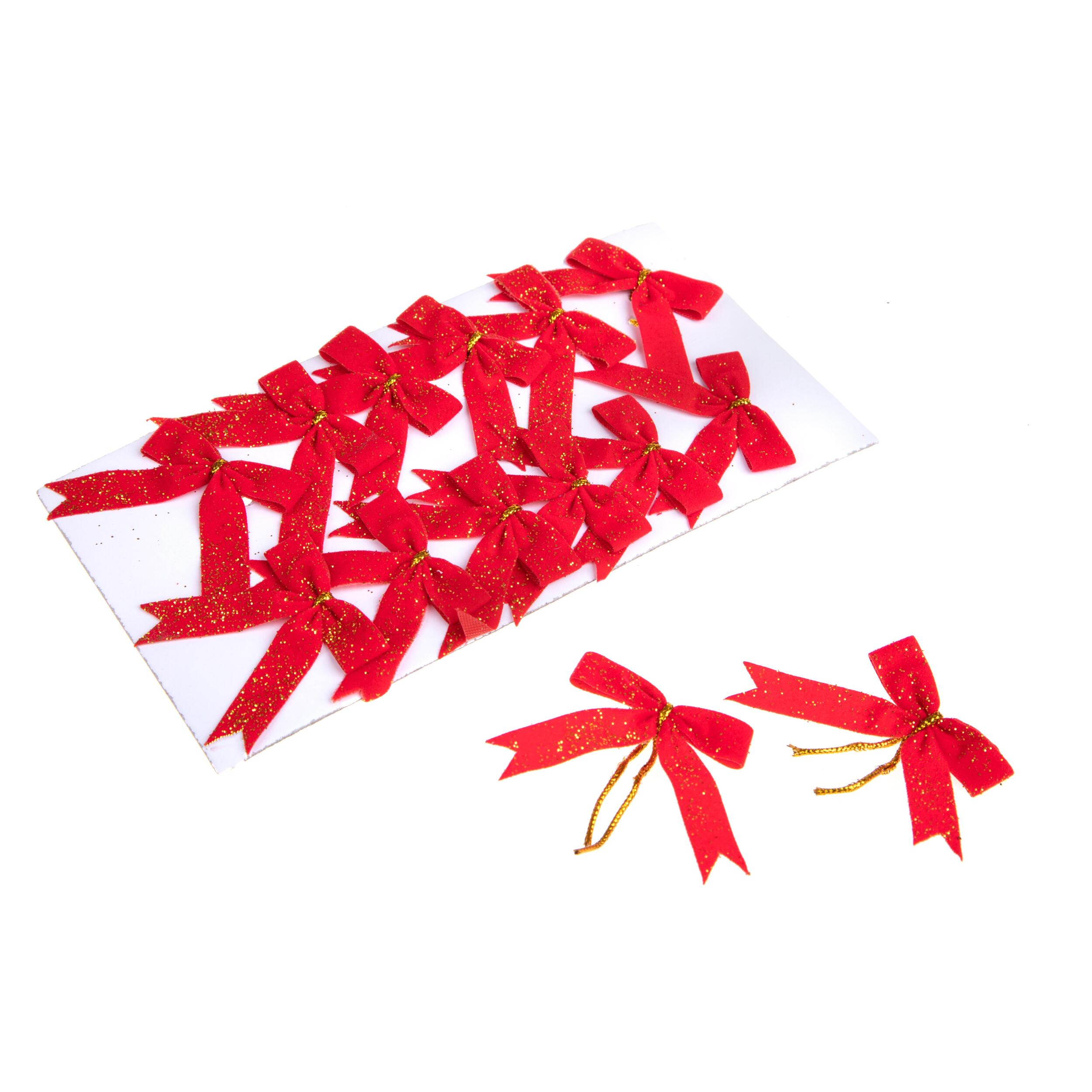 Fiocchi tessuto - Pezzi 12 - ROSSO - Bianchi Dino SpA