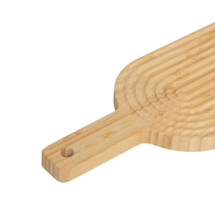 Planche à découper avec rainures en bambou 60x16cm