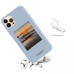 Coque iPhone 13 Pro Silicone Liquide Douce bleu Soleil Couchant La Coque Francaise.