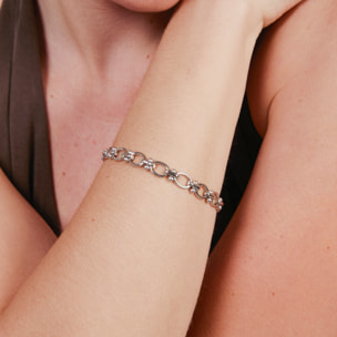 Pulsera Balil acabado rodio