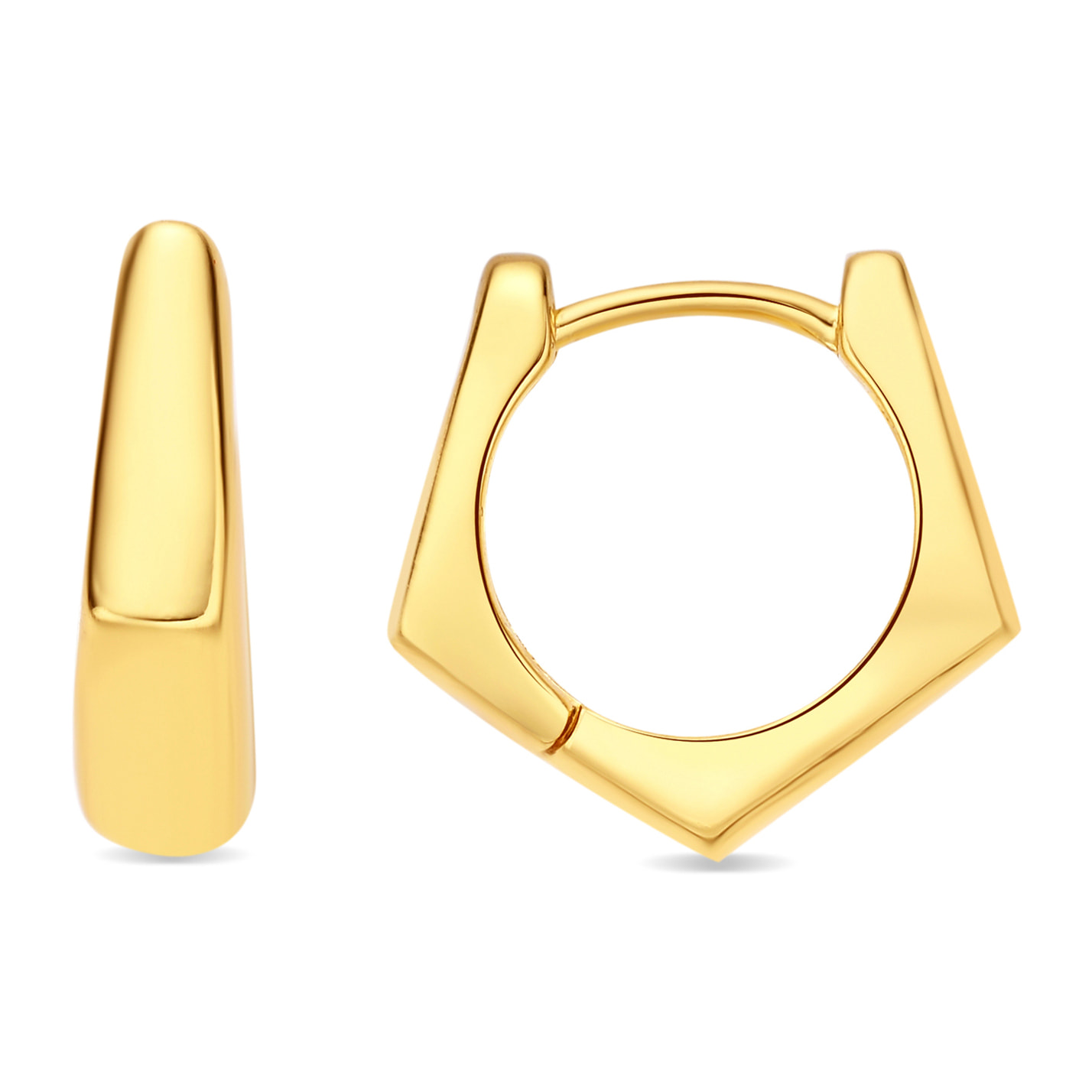 Pendientes Jibruk acabado oro amarillo 18k