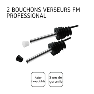 Lot de 2 becs verseurs pour bouteille Fackelmann