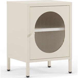 Table de chevet 1 porte en métal - YSIA