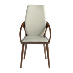 Silla Angel Cerda de polipiel 52x62x100cm